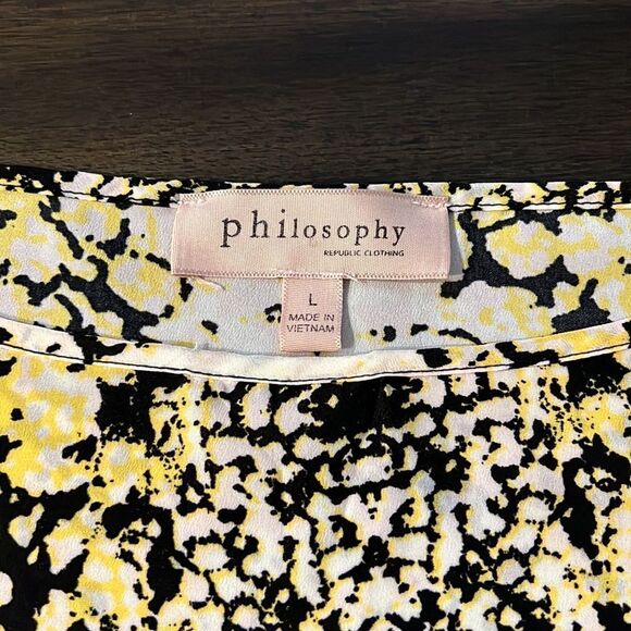 Philosophy Leopard print womens short sleeves top - Picture 3 of 4